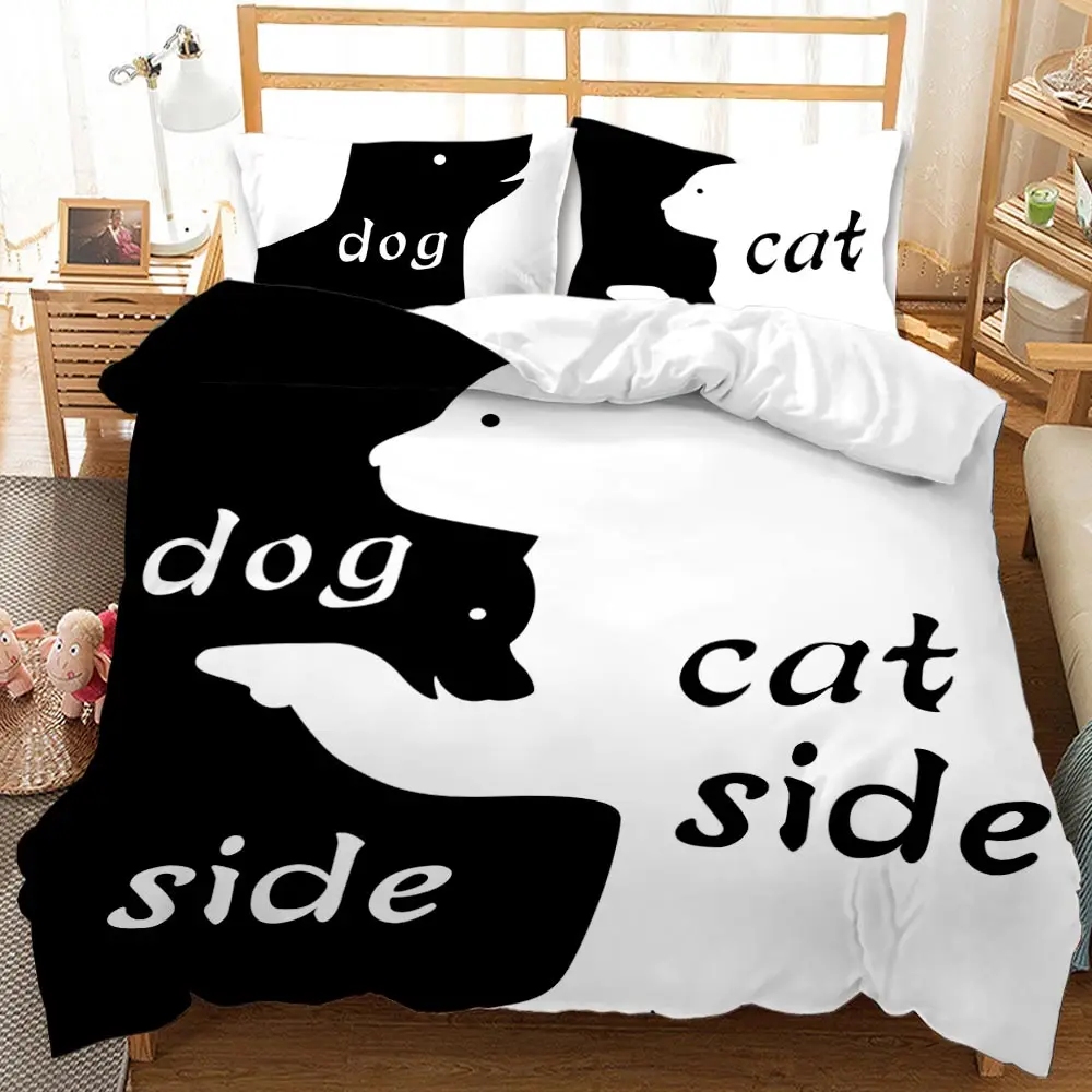 Black and White Duvet Cover Couple Black and White Twin Bedding Set Her