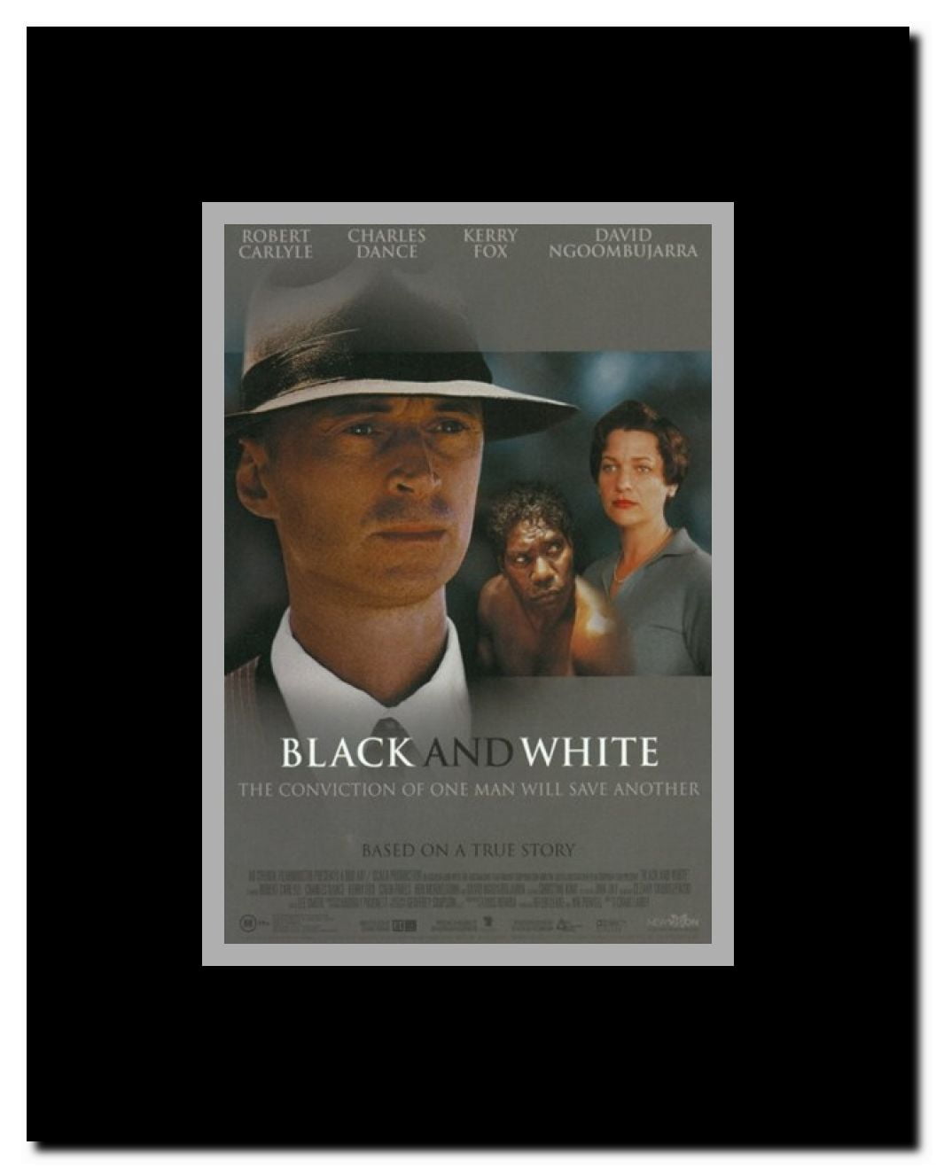 Black and White Framed Movie Poster