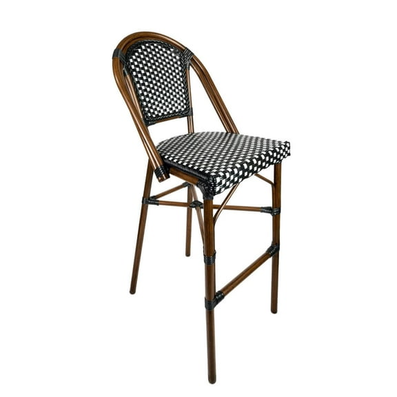 Black and White French Bistro Barstool by Chivari