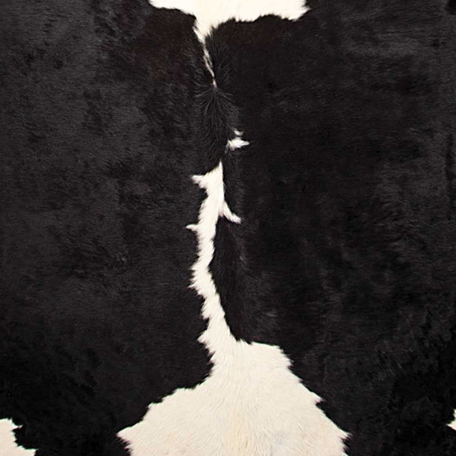 Handmade Black and White Genuine Cowhide Area Rug