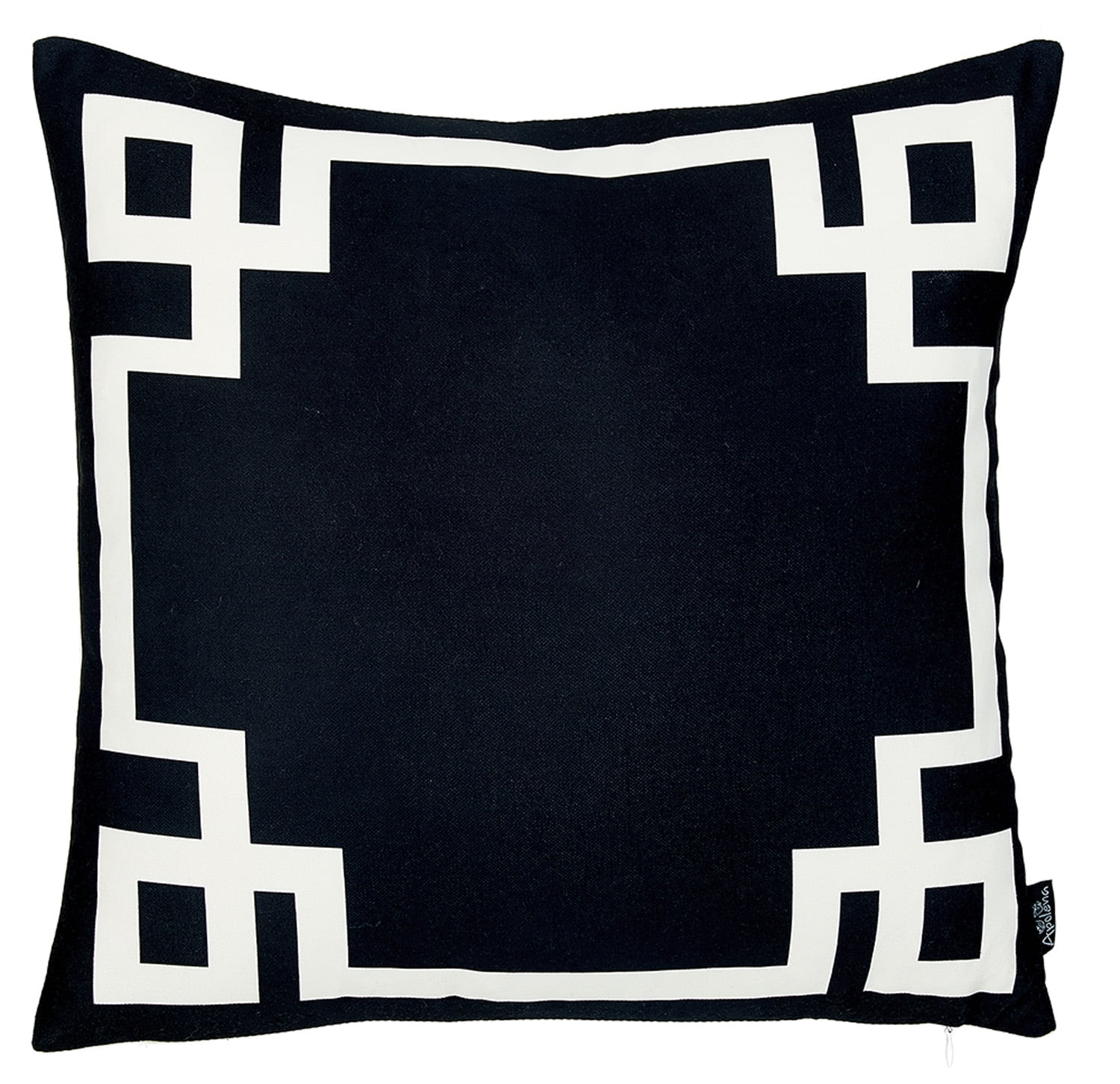 Black and White Geometric Decorative Throw Pillow Cover