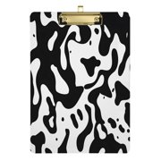 Black and White Graffiti Acrylic Clipboards A4 Standard Letter Size Clipboard 12.5" X 9" Clip Board for Students Teacher Office
