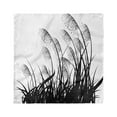 thumbnail image 1 of Black and White Head Scarf, Bushes Wild Field, Head Wrap, 3 Sizes, by Ambesonne, 1 of 2