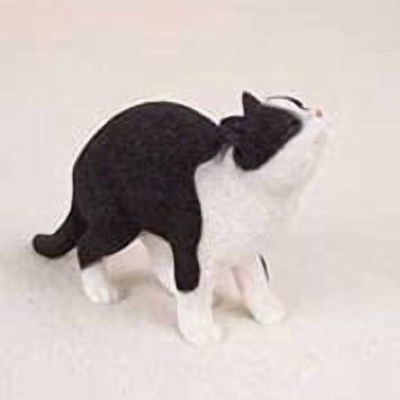 Black and White Kitty Pet Me Collectible Figurine - Tuxedo Cat Collection