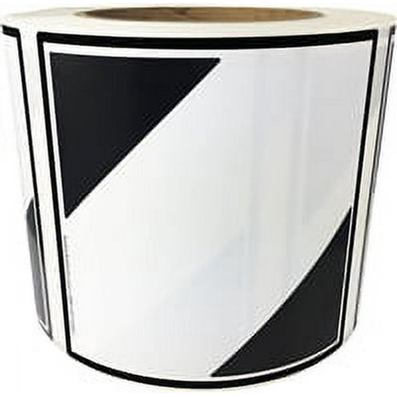 Black and White Limited Quantity Exception D.O.T. Labels | 4 x 4" inch - 500 Pack | InStockLabels.com