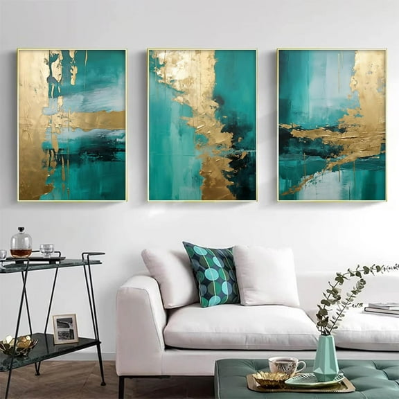 Black and White Marble Wall Art Abstract Painting Canvas for Living Room Bedroom Decor - Gray Poster Set of 3 No Frame 16x24inch