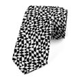 thumbnail image 1 of Black and White Necktie, Modern Design, Dress Tie, 3.7", Black and White, by Ambesonne, 1 of 3
