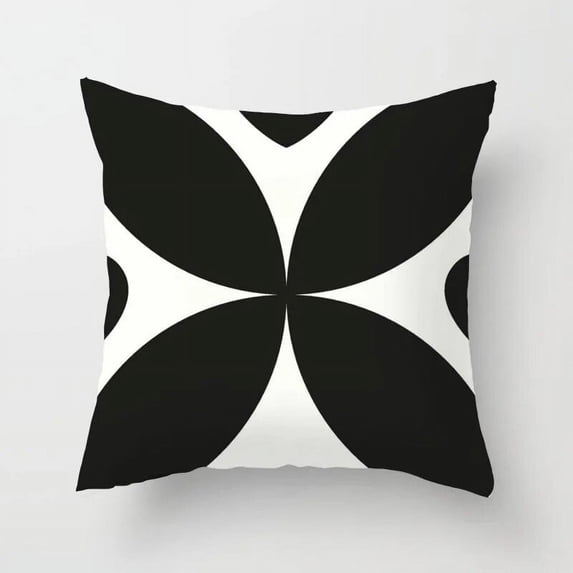 Black and White Pattern Sofa Pillowcase Cushion Cover Bed Home Living Room Car Can Be Customized