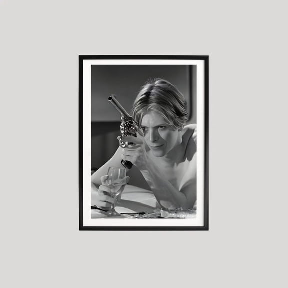 Black and White Photo Iconic Moment retro photography, Unframed Poster