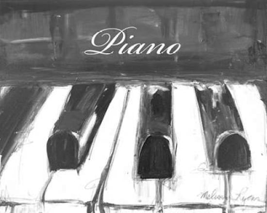 Black and White Piano Canvas Art - Melissa Lyons (24 x 30)