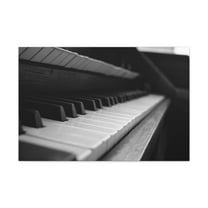 Black and White Piano Music Lover's Delight Piano Keyboard Canvas Wall Art for Home Decor Ready-to-Hang