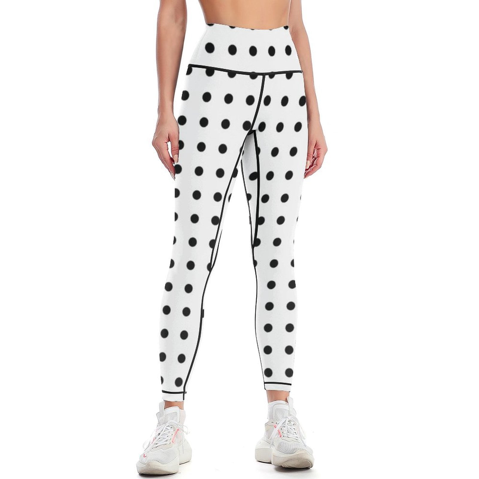 Black And White Tiniy Polka Dot Women's Leggings