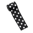 thumbnail image 1 of Black and White Polka Dot Ribbon with Classic Spotted Design, 1 Roll, Black and White, for Gift Wrapping and Holiday Crafting, Decorative Ribbon, 1 of 5