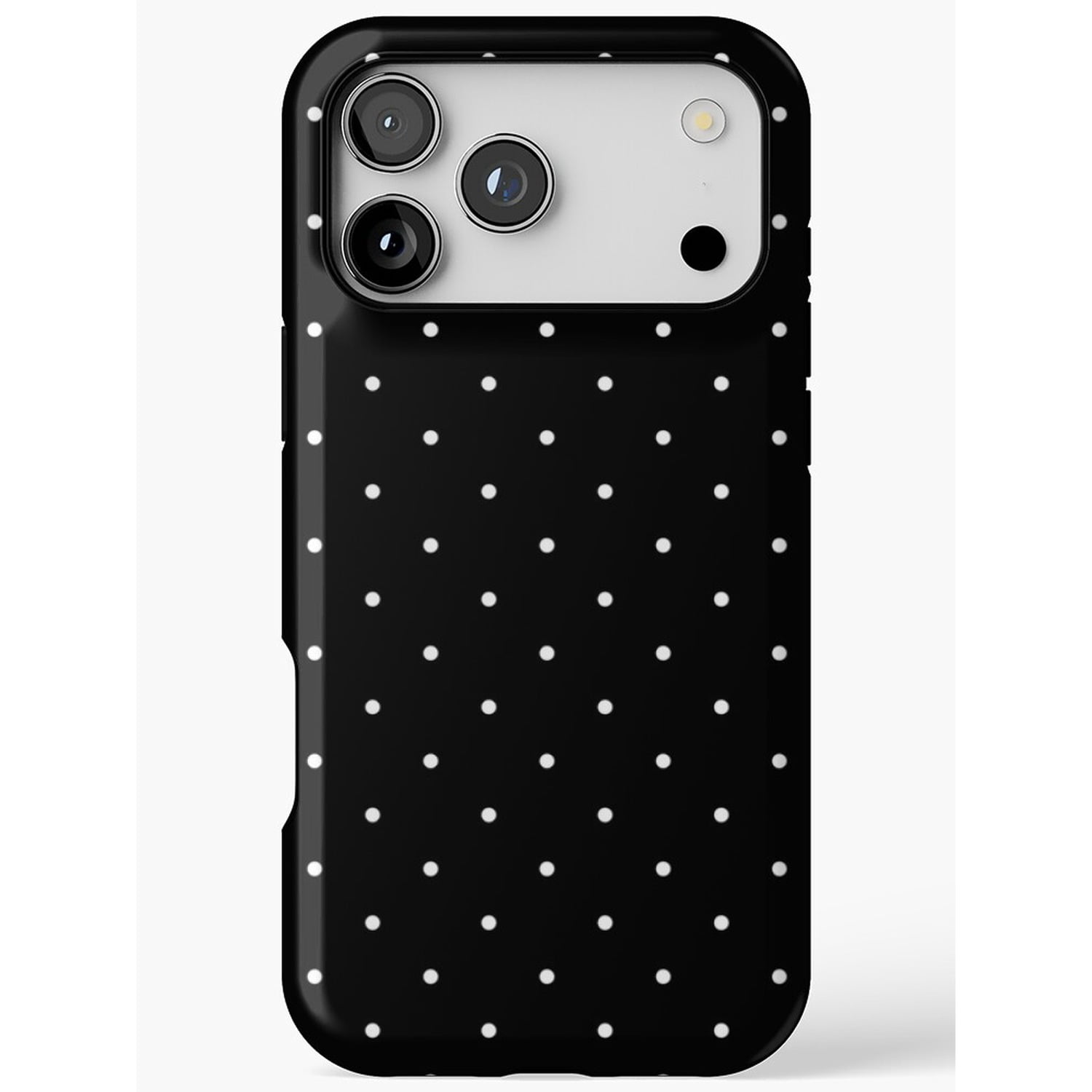 Black and White Polka Dot Tough Phone Case for Select Apple iPhone ...