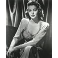thumbnail image 1 of Black and White Portrait of Ava Gardner sitting in Long Dress Photo Print (24 x 30), 1 of 1