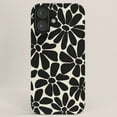 thumbnail image 1 of Black and White Retro Floral Art Aesthetic Phone Case for iPhone 12–17 V13171, 1 of 2