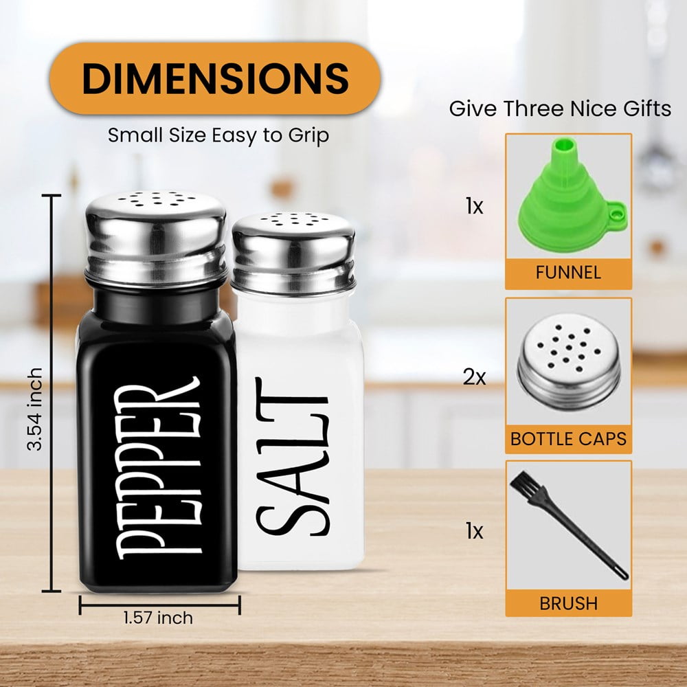 Salt & Pepper Shaker with Monogram - Mosser Glass