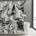 thumbnail image 1 of Black and White Shower Curtain, Abstract Marble Shower Curtain for Modern Bathroom Decor, Waterproof Fabric Shower Curtain Set with Hooks, 72 x 72, 1 of 6