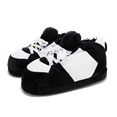 thumbnail image 1 of Black and White Slippers - X Large, 1 of 5