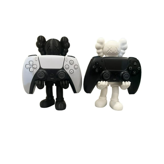 Black and White Standing Controller Holder Combo