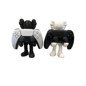 Black and White Standing Controller Holder Combo
