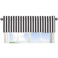 thumbnail image 1 of Black and White Stripe Window Valance for Paris Collection, 1 of 2