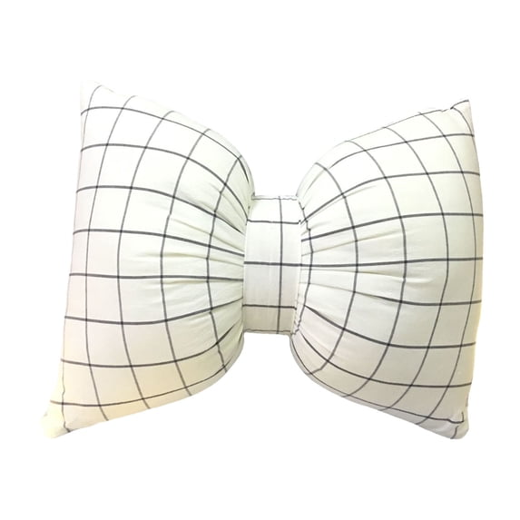 Black and White Striped Bow Pillow Sofa Decor Cushions,Decorative Reversible Pillow Cushion for Bed Couch Office 9.8"X7.1" Happy 2026!