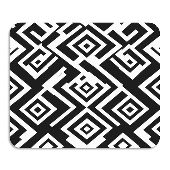 Black and White Texture Diatomaceous Earth Water Absorbent Mat, Anti-Slip Rubber Backing, 15.7" x 11.8"