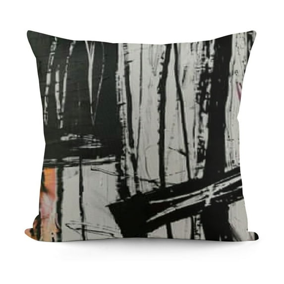 Black and White Throw Pillows CoverAbstract Modern Pillow Covers,Black and White Bedroom Decor,Abstract Pillow Covers for Home