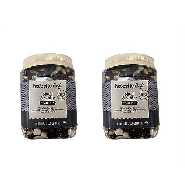 Black and White Trail Mix 38 ounces 2 PACK