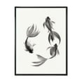 thumbnail image 1 of Black and White Vintage Fish III 12 in x 20 in Framed Painting Canvas Art Print, by Designart, 1 of 5
