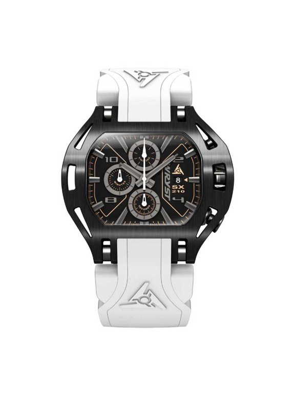Black and White Watch, A Bold Swiss Mens Chronograph