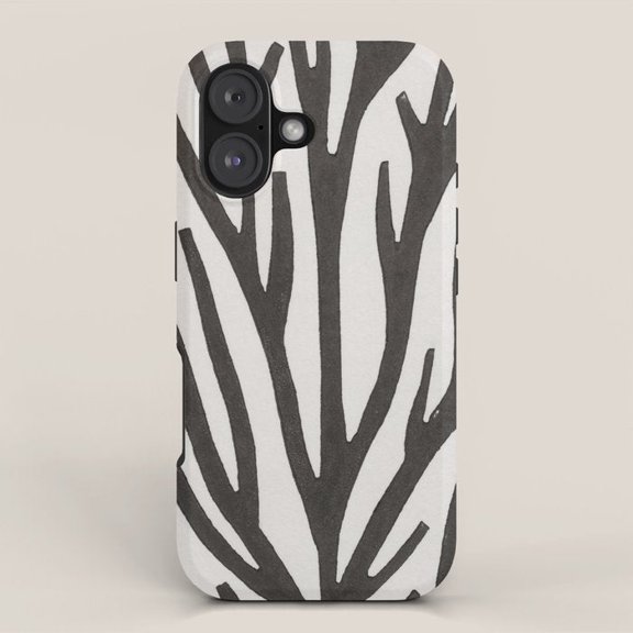 Black and White Zebra Stripe Tough Case for Apple iPhone, Polycarbonate and TPU