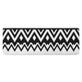 thumbnail image 1 of Black and White Zigzag Pattern Kitchen Rug Mat,Kitchen Runner Rugs Non Skid Washable,Decorative Kitchen Floor Mats for Kitchen,Sink,Laundry,17"x47.2", 1 of 7
