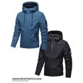 thumbnail image 1 of Jacket 2-Piece Set Unisex Sports Outdoor Black and Blue, 1 of 9