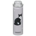 thumbnail image 1 of Black and white Cat Water Bottle Stainless Steel Water Bottle 24 Oz. SERENGETI, 1 of 4