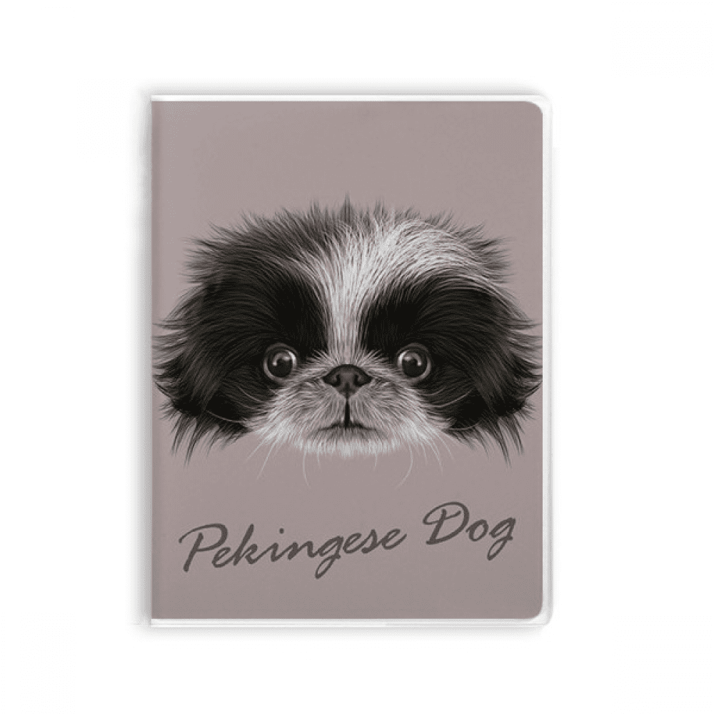 Black and white Cute Pekingese Dog Pet Animal Notebook Gum Cover Diary ...
