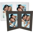 thumbnail image 1 of Black cardboard double photo folder frame w/plain border sold in 25s - 5x7, 1 of 1