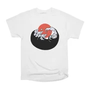 Black cat ocean wave T-Shirt Tee Gift For Him Merch For Her Apparel For Friend