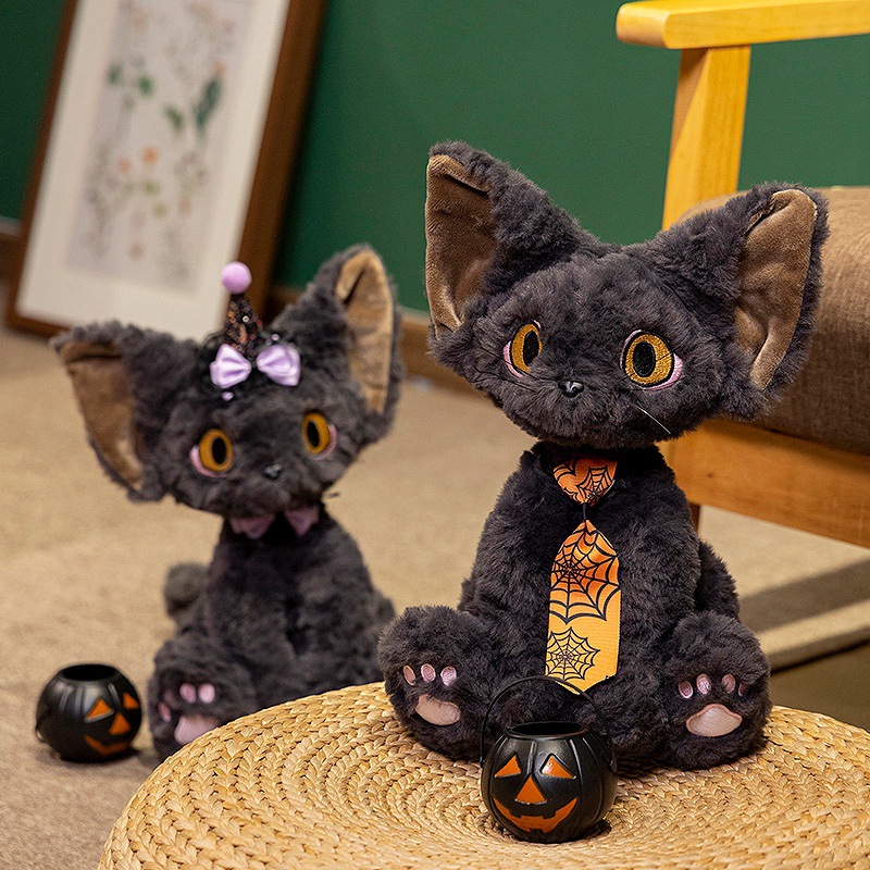 Black Cat 3 Toy Gift Set + Cat Yoga Mat