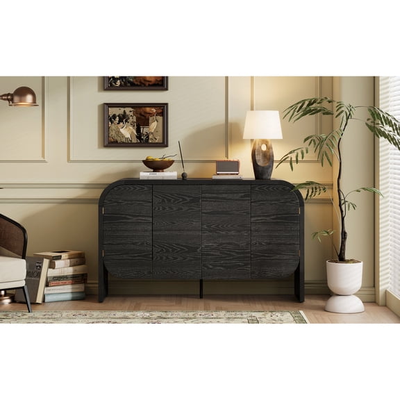 Black color - No - handle and rounded corners - Retro interior - Adds compact sophistication