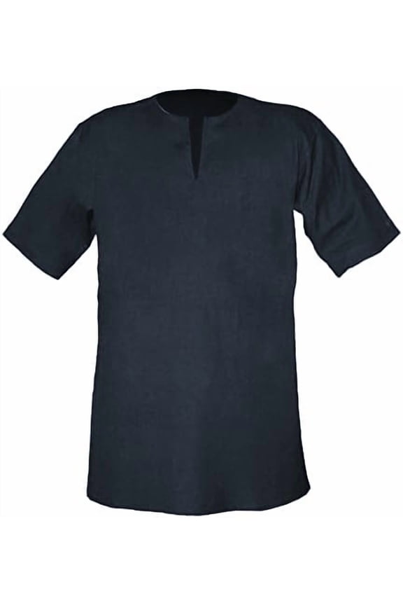 Black colour men's tunic historical wear