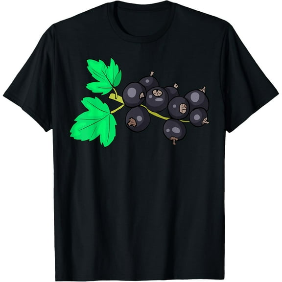 Black currants Fruit Food Vegan Vegetarian T-Shirt