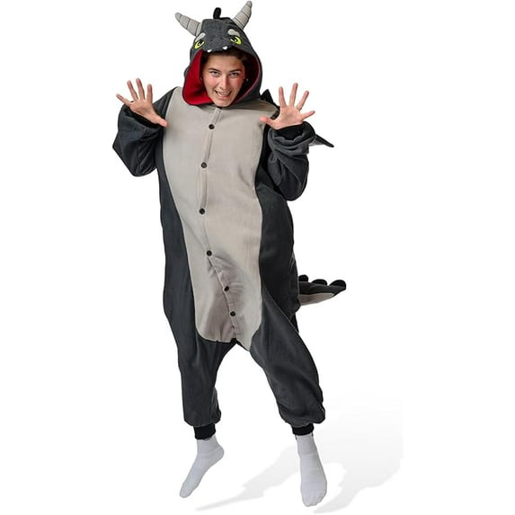 Black dragon Kigurumi Unisex Adult Onesie Pajamas Animal One Piece Costume Cosplay Sleepwear Black dragon Kigurumi Unisex Adult Onesie Pajamas Animal One Piece Costume Cosplay Sleepwear