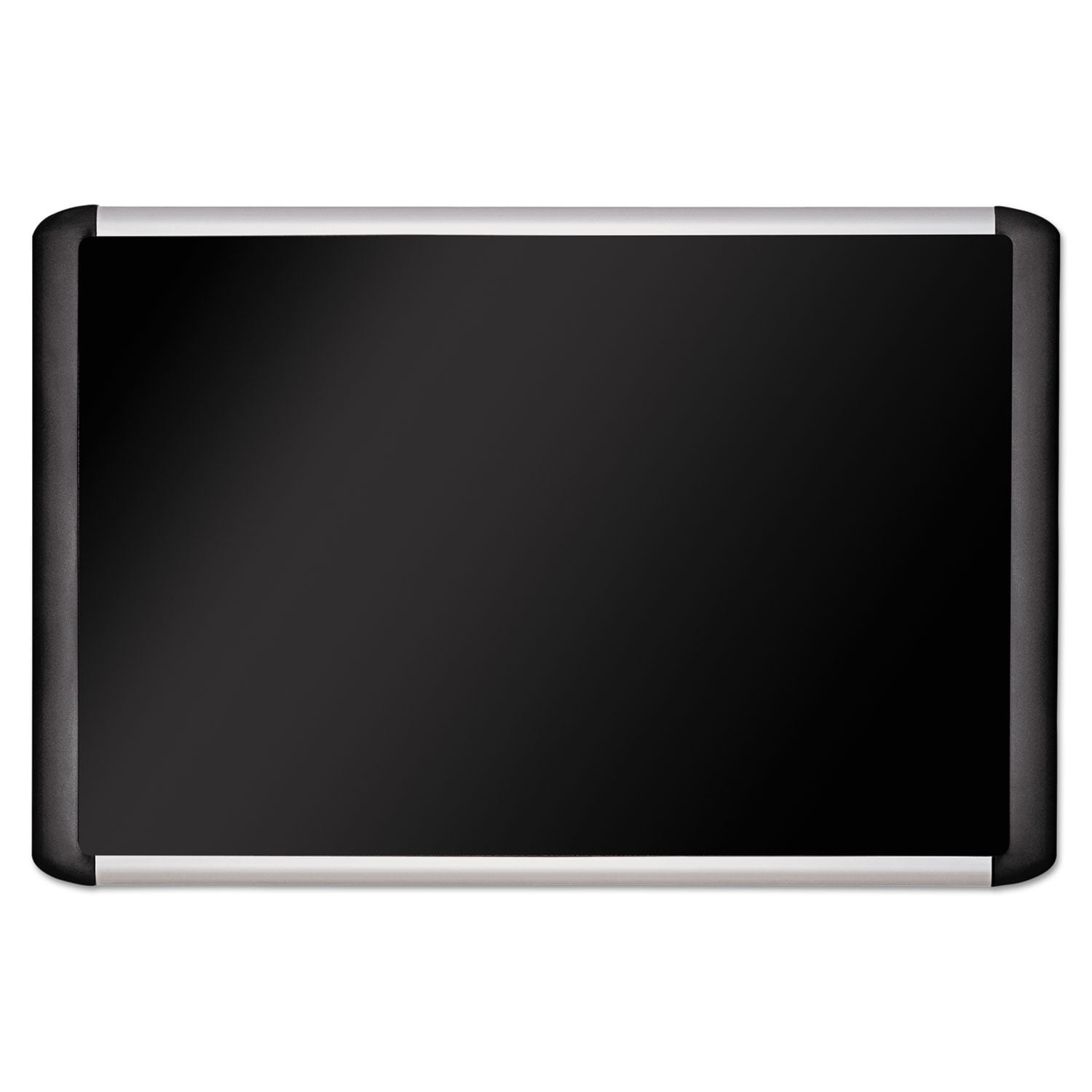 MasterVision MVI030301 36 in. x 24 in. Soft-Touch Bulletin Board - Black Fabric Surface, Black Aluminum Frame