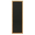 thumbnail image 1 of Black fabric corkboard with light oak wood frame 12' x 36', 1 of 1