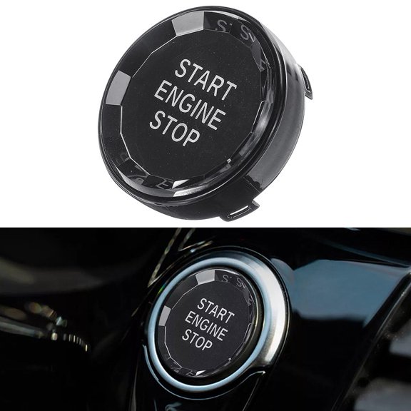 Black for Crystal Engine Start Stop Button Cover For BMW E90 E91 E92 E93 E84 E70