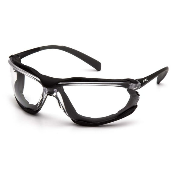 Black frame/ Clear anti-fog lens