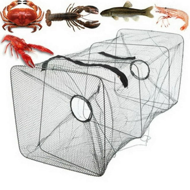 New Release,Foldable Fish Trap Net for Crab, Prawn, Shrimp, Lobster