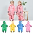 New Release,ThreeDimensional Child Raincoat, Thin Hooded OnePiece